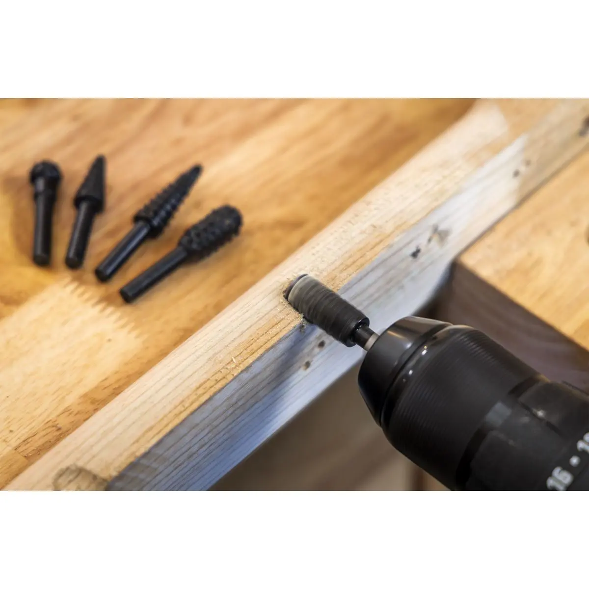 Sealey Rotary Burr Rasp Drill Bit Set 5pc - Image 6