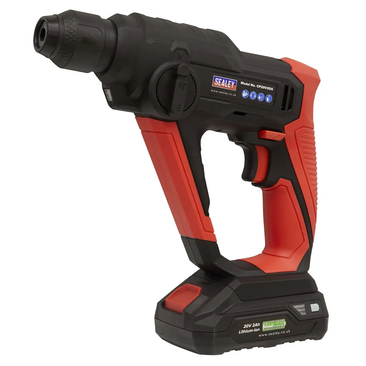Sealey Rotary Hammer Drill 20V SDS Plus Body Only CP20V Series - Image 8
