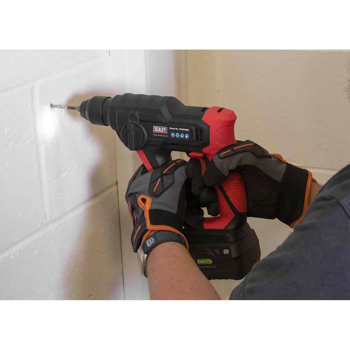 Sealey Rotary Hammer Drill 20V SDS Plus Body Only CP20V Series - Image 9