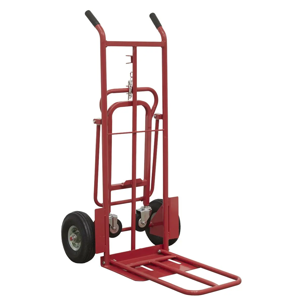 Sealey 3-in-1 Sack Truck with Pneumatic Tyres 250kg Capacity - Image 10