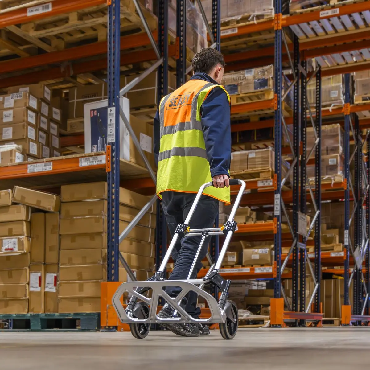 Sealey Aluminium Folding Sack Truck 70kg Capacity - Image 5