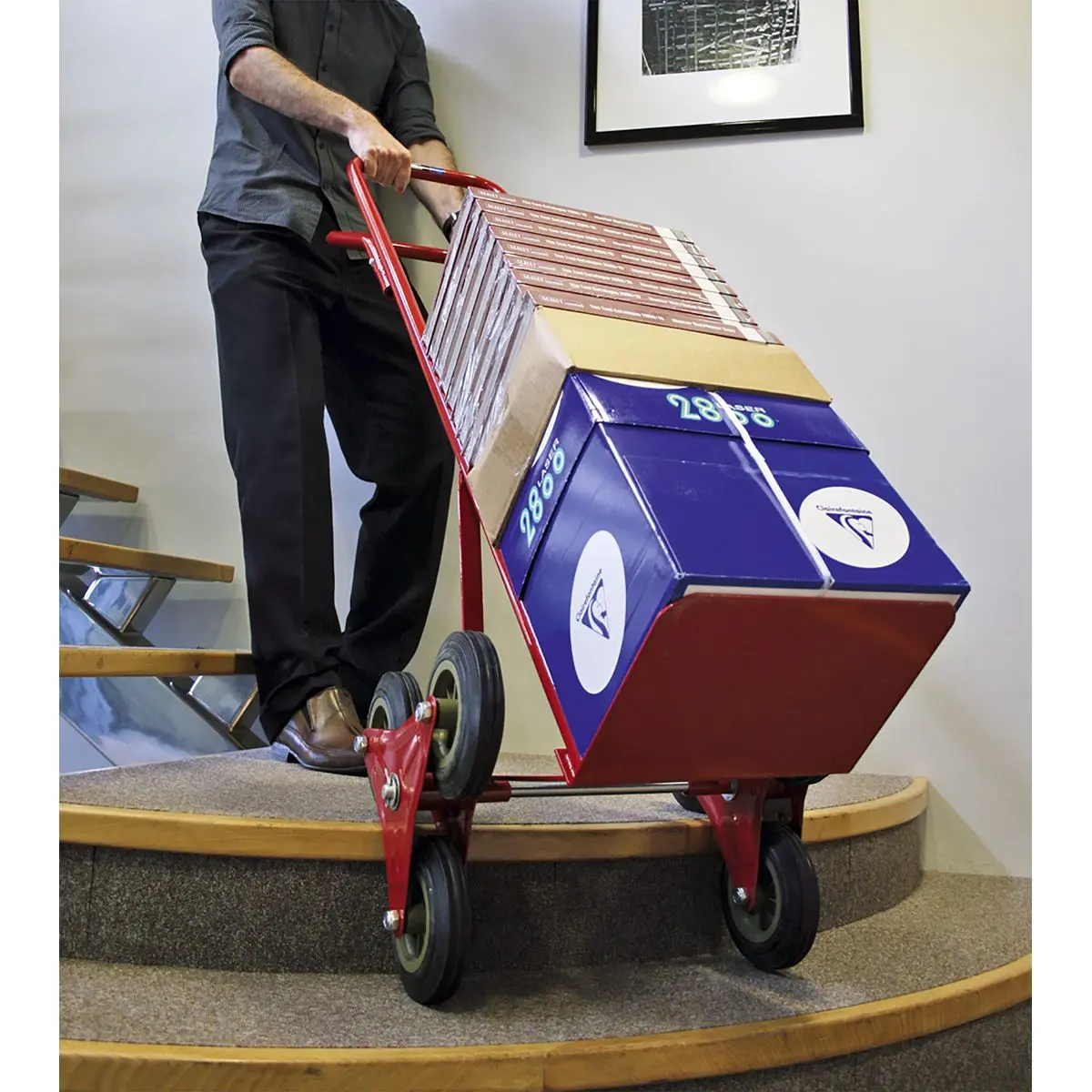 Sealey Stair Climbing Sack Truck with Solid Tyres 150kg Capacity - Image 13