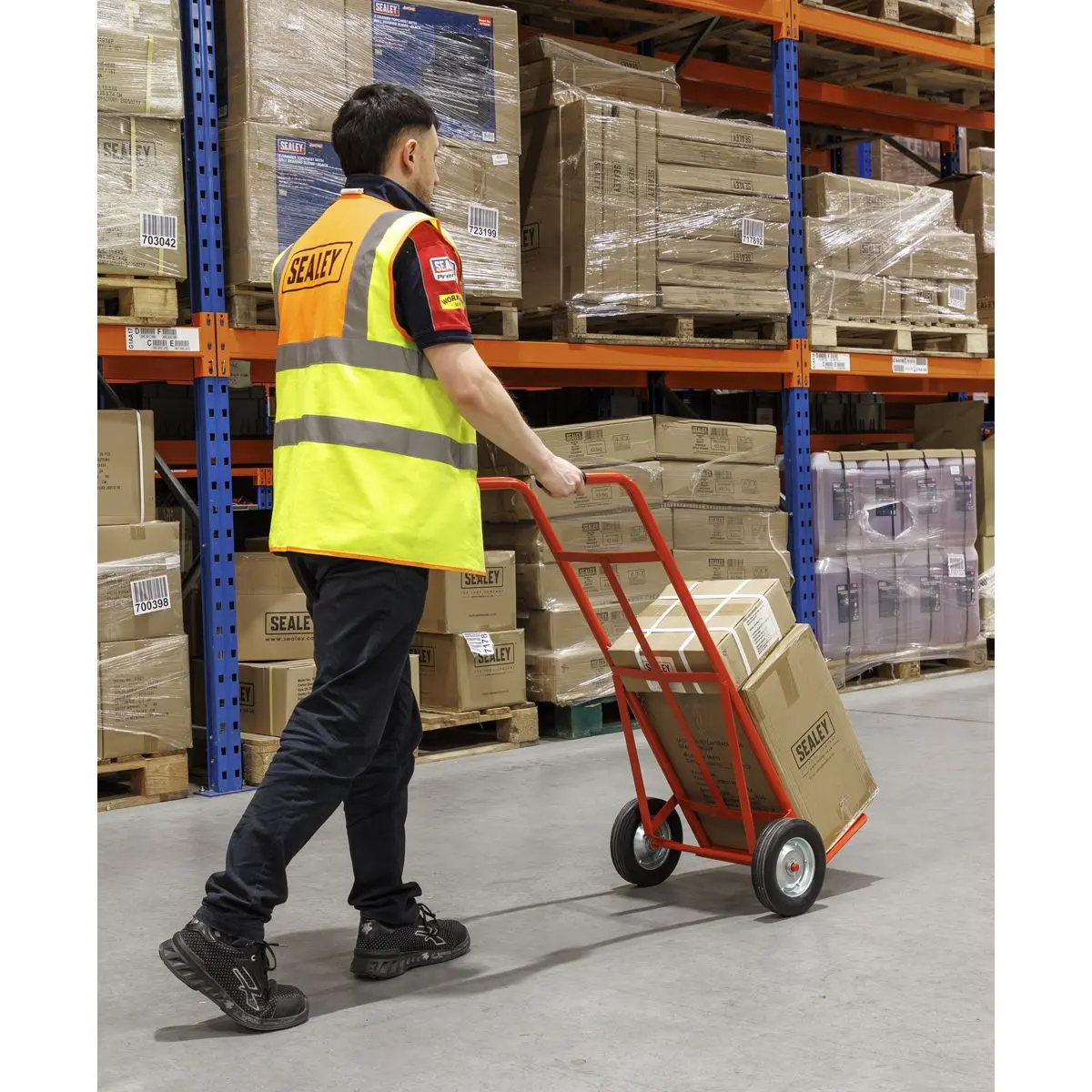 Sealey Sack Truck with Solid Tyres 150kg Capacity - Image 3