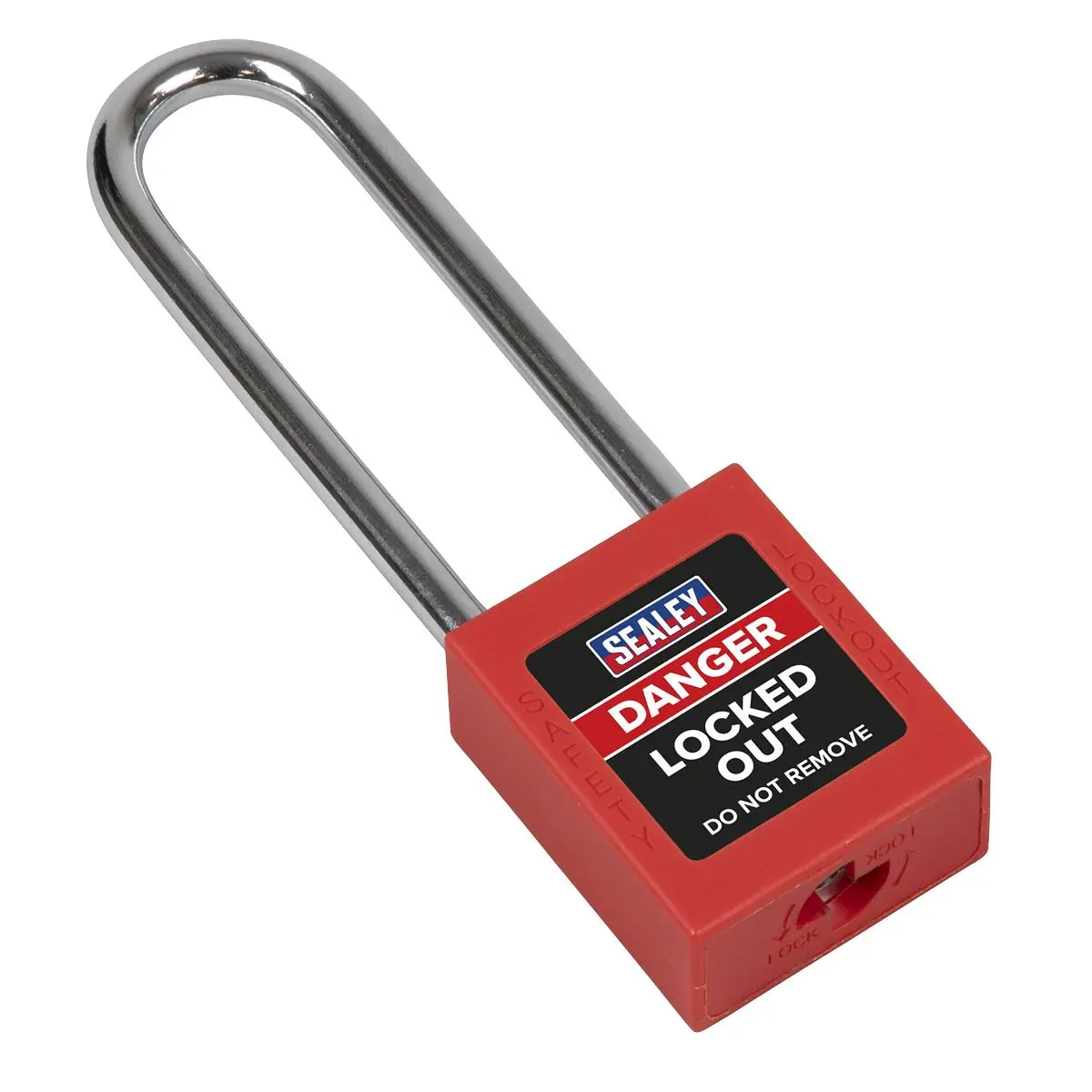 Sealey Safety Lockout Padlock - Long Shackle - Image 2