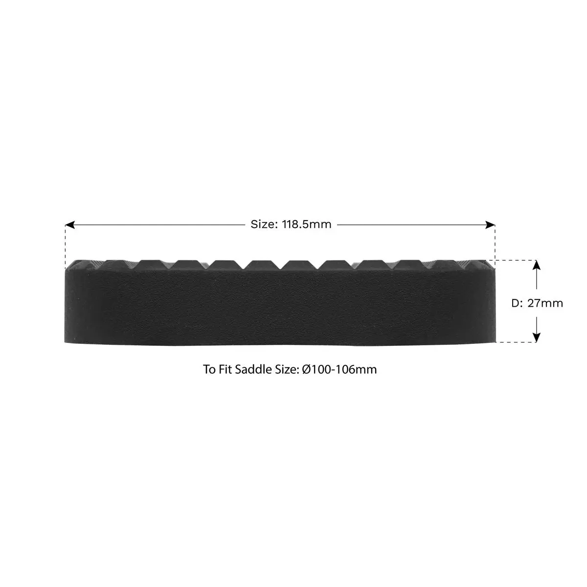 Sealey Safety Rubber Trolley Jack Pad Type A To Fit 100-106mm Saddle - Image 2