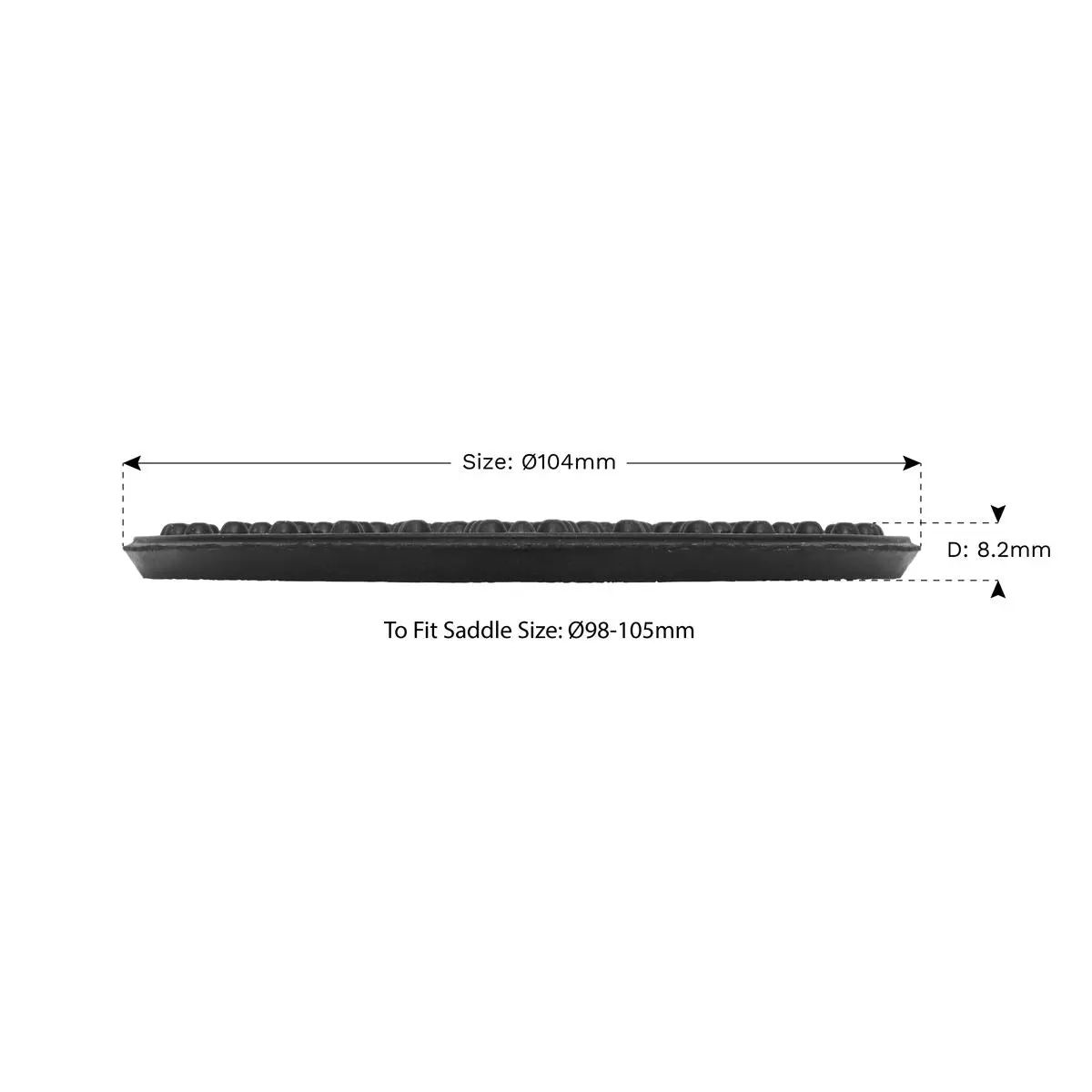 Sealey Safety Rubber Trolley Jack Pad Type B To Fit 98-105mm Saddle - Image 3
