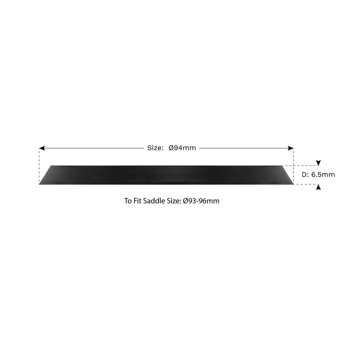 Sealey Safety Rubber Trolley Jack Pad Type B To Fit 93-96mm Saddle - Image 2