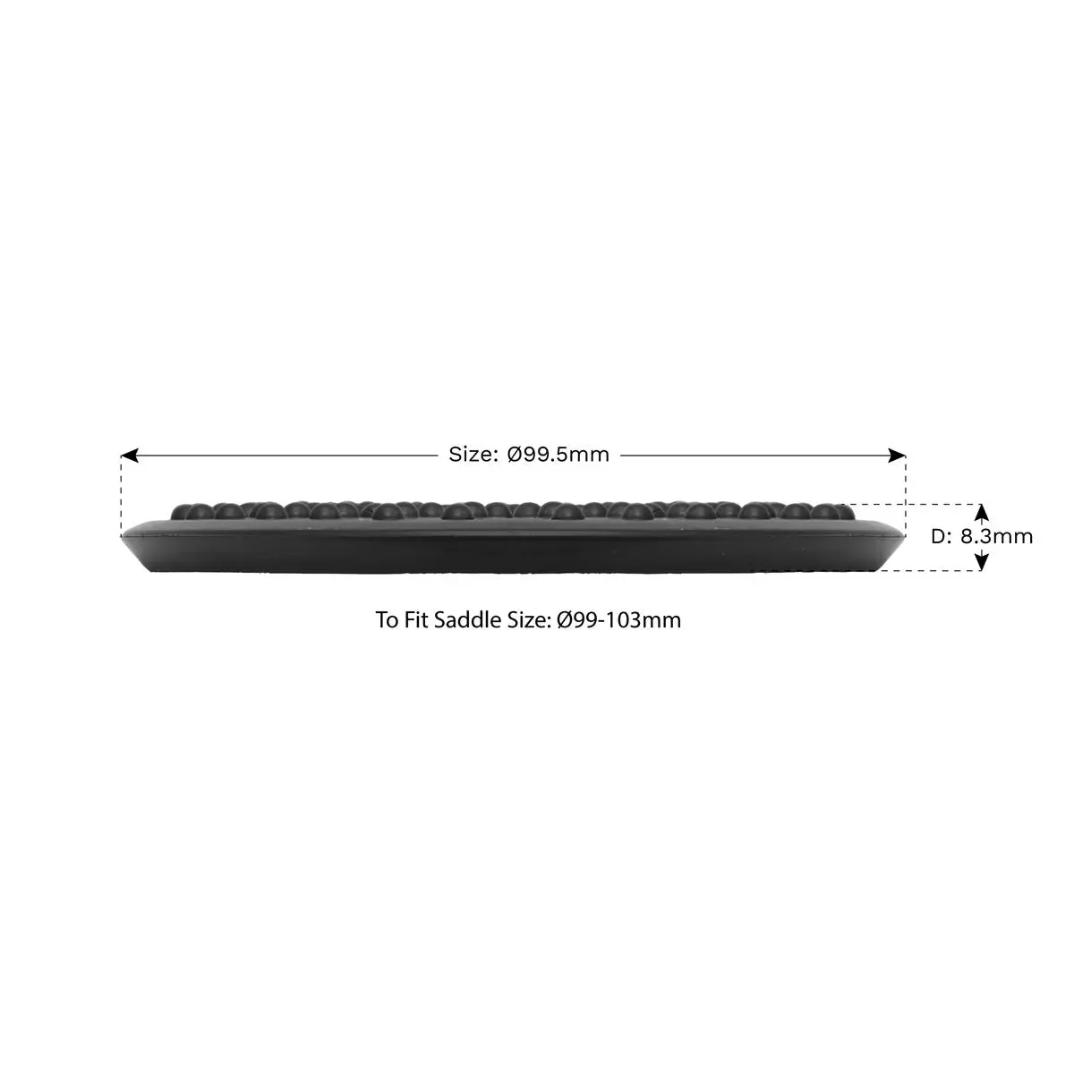 Sealey Safety Rubber Trolley Jack Pad Type B To Fit 99-103mm Saddle - Image 3