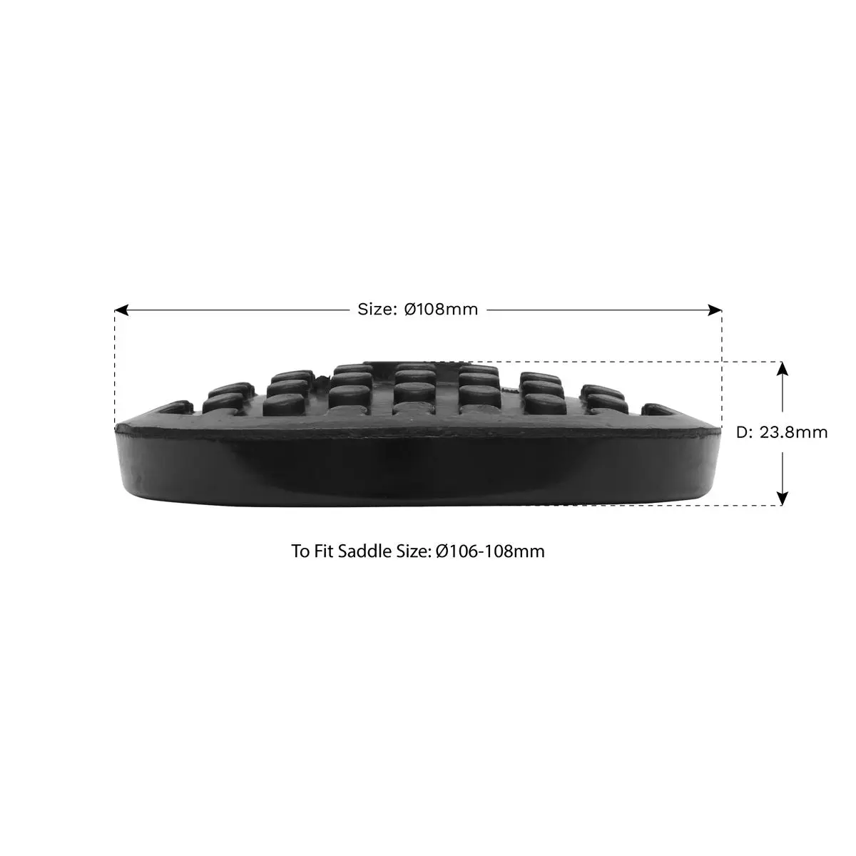 Sealey Safety Rubber Jack Pad - Type C - Image 2