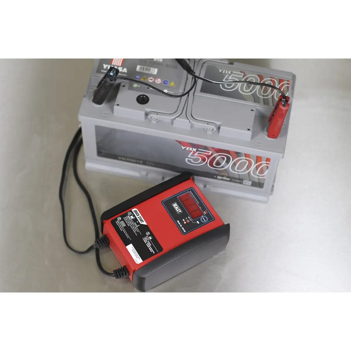 Sealey Intelligent Speed Charge Battery Charger/Maintainer 10A 12V - Image 9