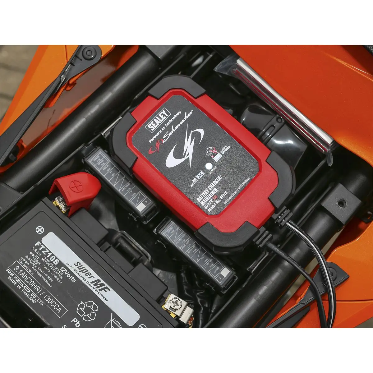 Sealey Schumacher Schumacher® Intelligent Speed Charge Battery Charger/Maintainer 1A 6/12V - Image 6
