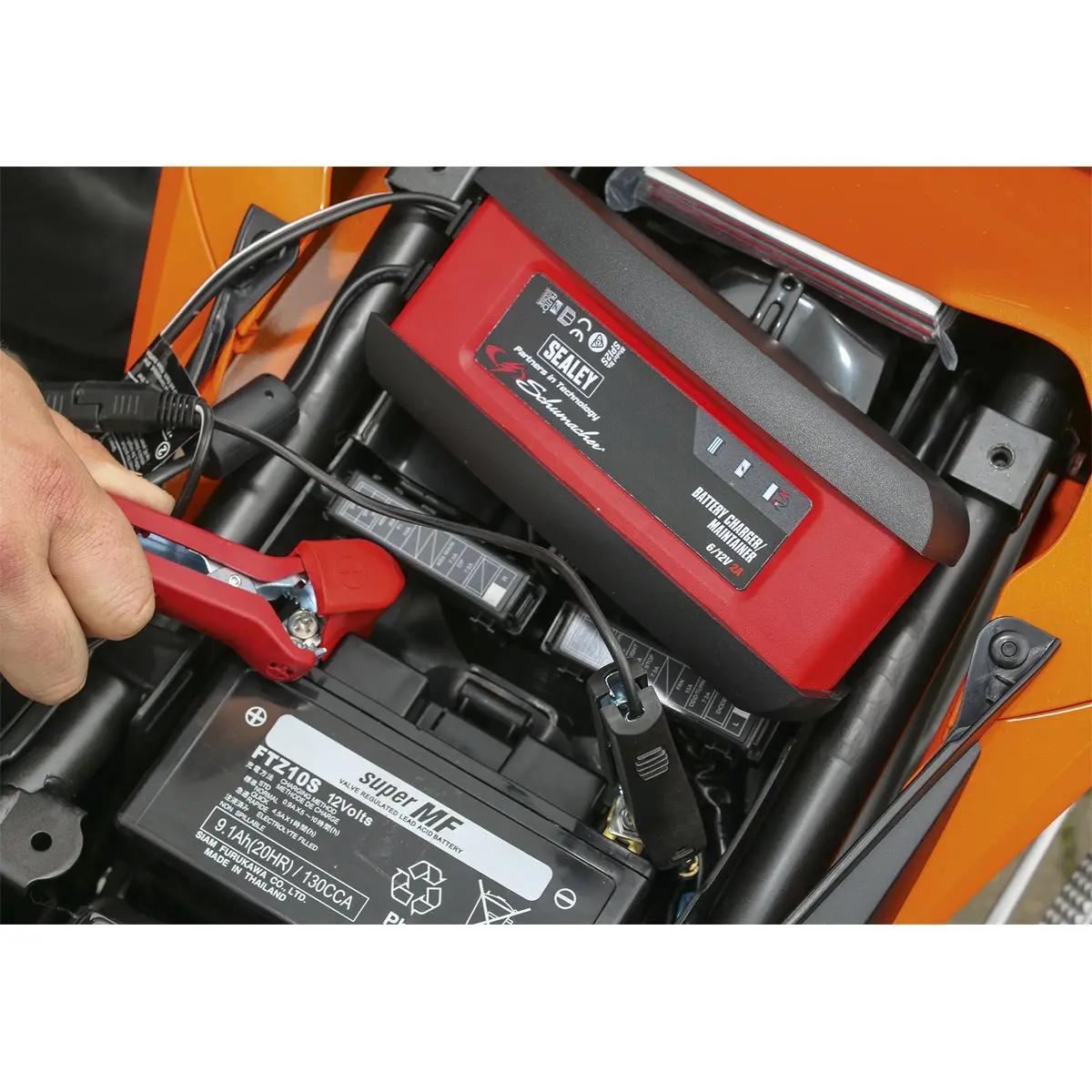 Sealey Schumacher Schumacher® Intelligent Speed Charge Battery Charger/Maintainer 2Amp 6/12V - Image 7
