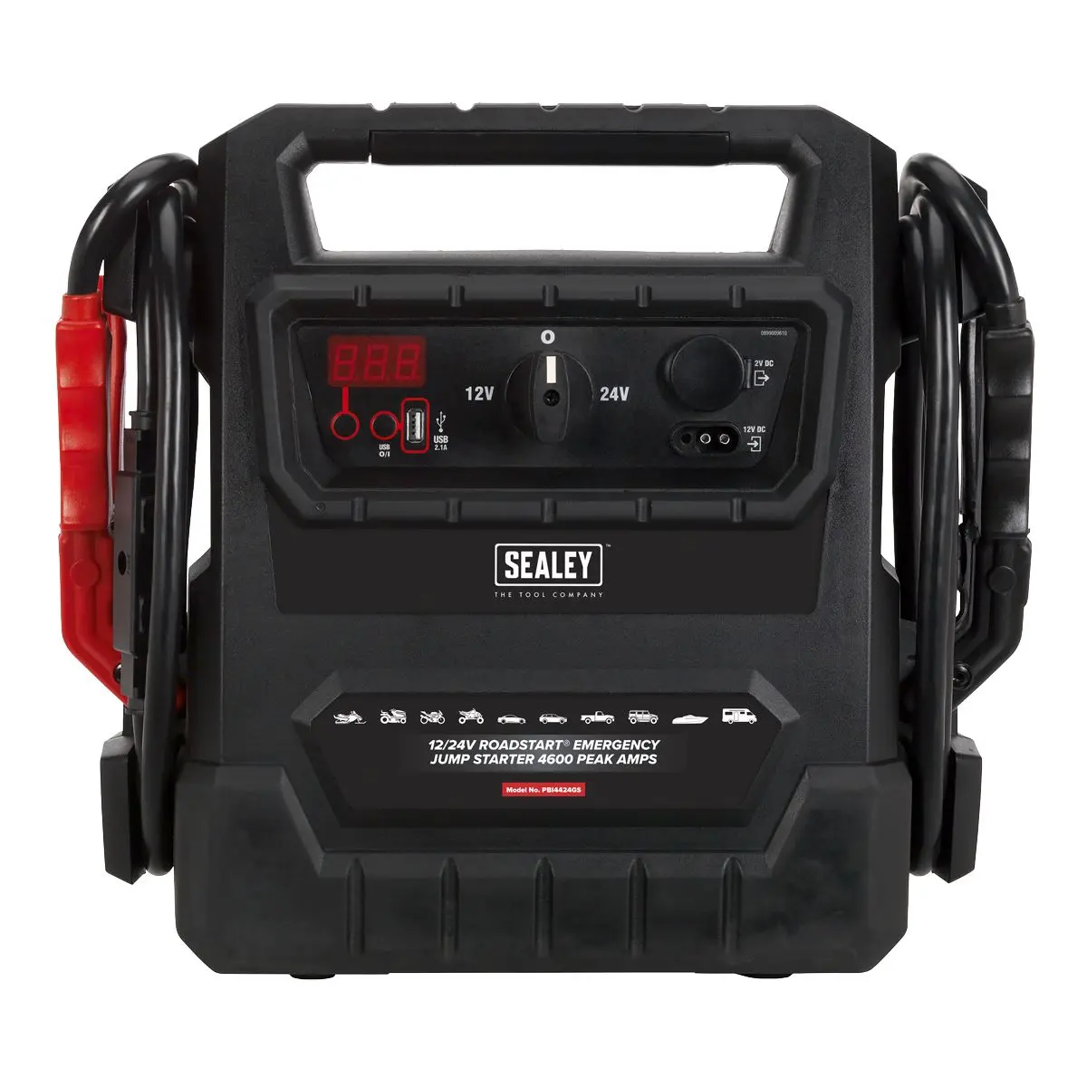 Sealey RoadStartĀ® Emergency Jump Starter 12/24V 4600 Peak Amps - DEKRA Approved - Image 3