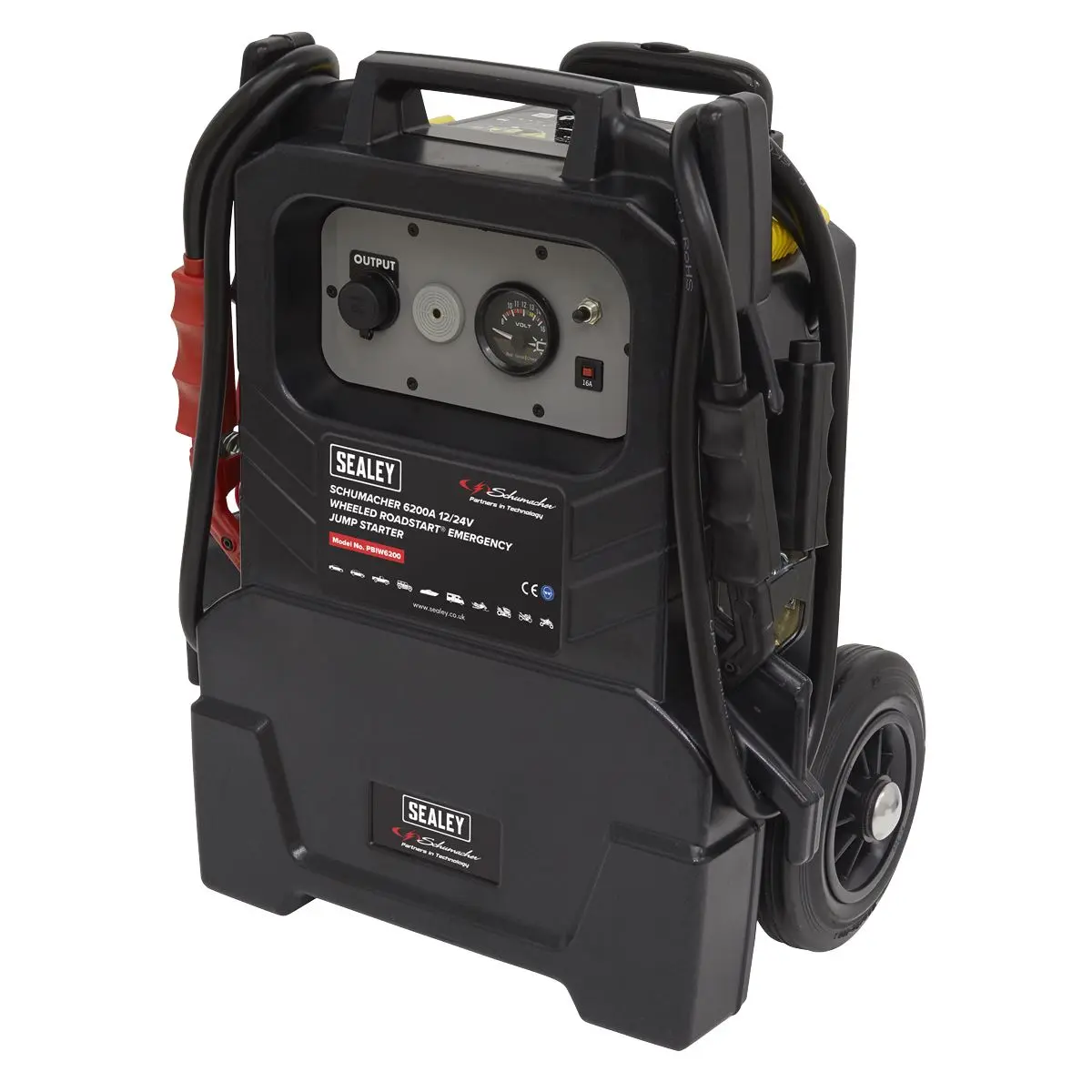 Sealey Schumacher Schumacher® Wheeled RoadStart® Emergency Jump Starter 12/24V 1500hp - Image 4