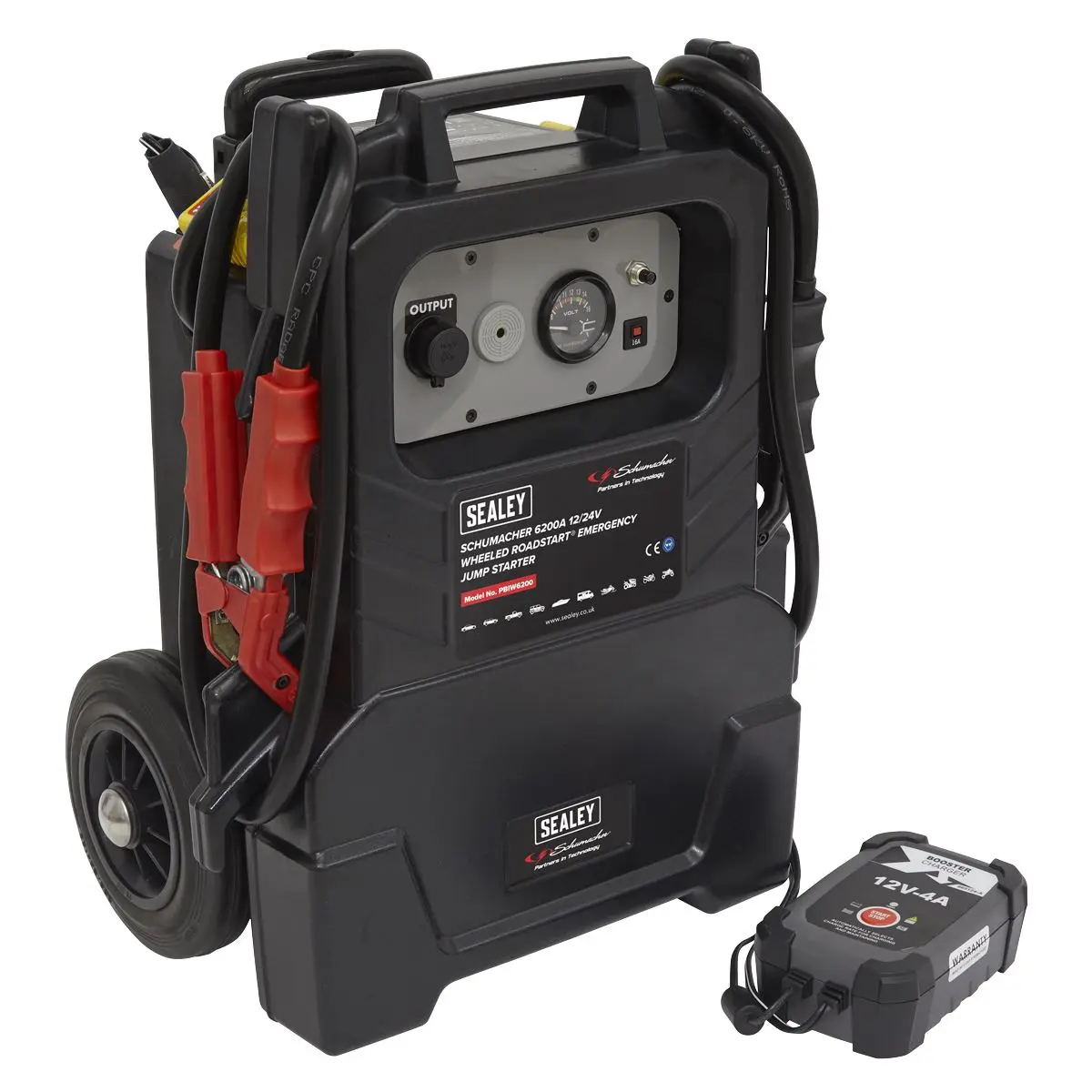Sealey Schumacher Schumacher® Wheeled RoadStart® Emergency Jump Starter 12/24V 1500hp - Image 7