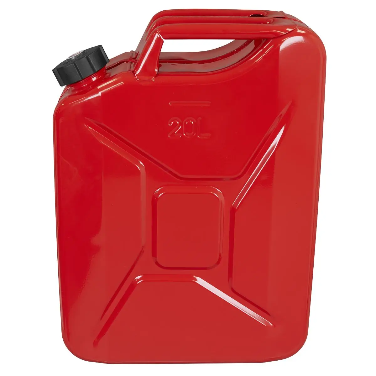 Sealey Screw Cap Metal Jerry Can 20L - Red - Image 10