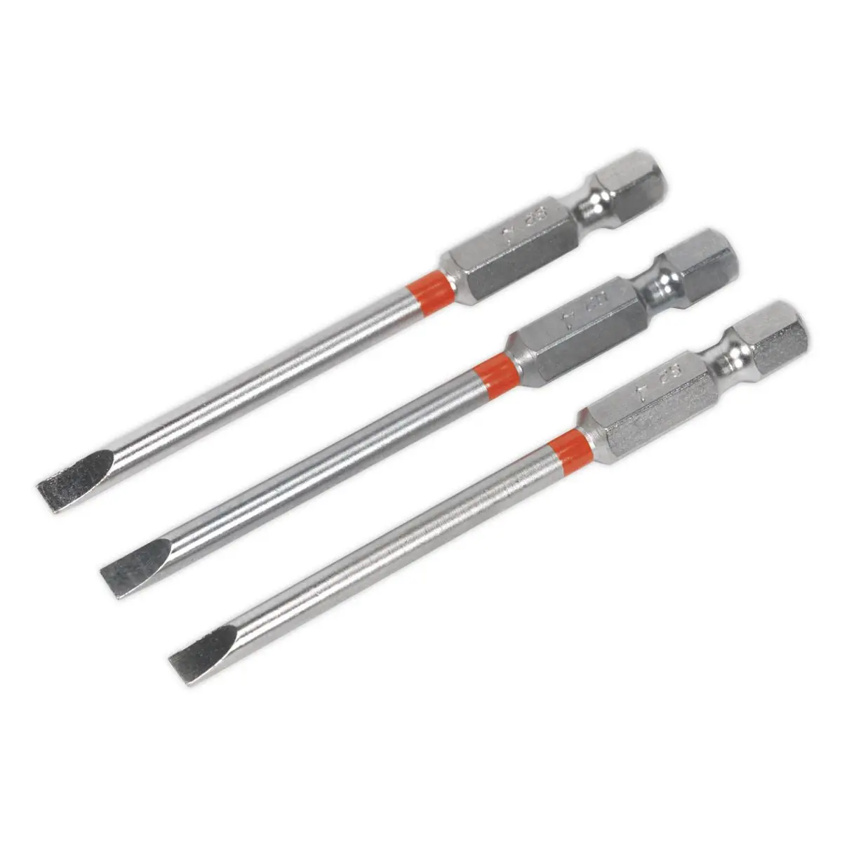 Sealey Screwdriver Bits Colour Coded S2 Steel 3 Pack Pozi Phillips Slotted 25mm 75mm - Image 24