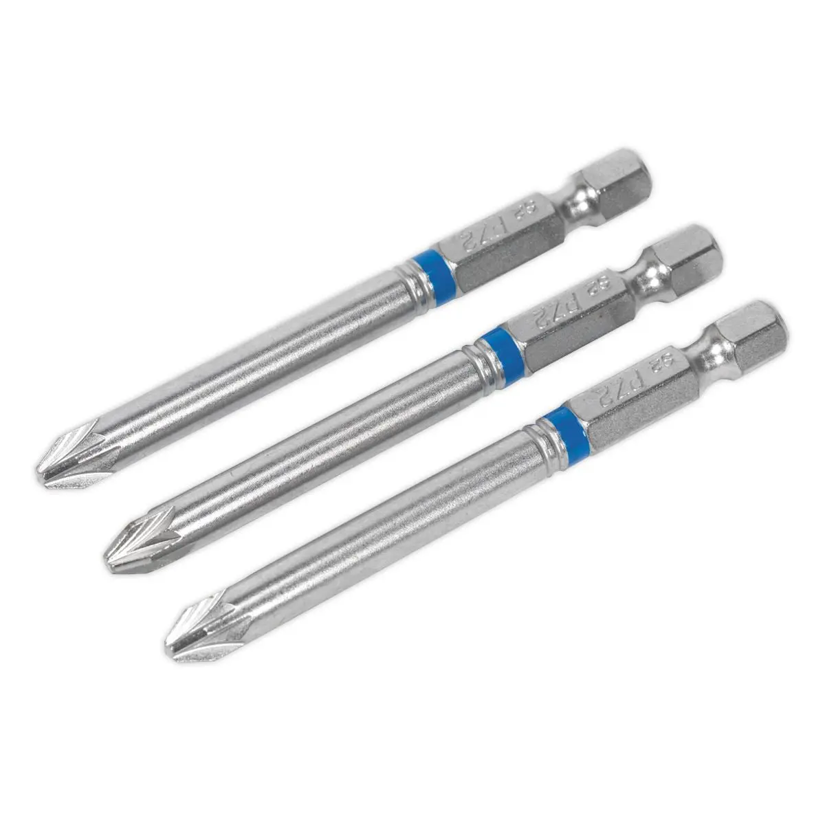Sealey Screwdriver Bits Colour Coded S2 Steel 3 Pack Pozi Phillips Slotted 25mm 75mm - Image 27