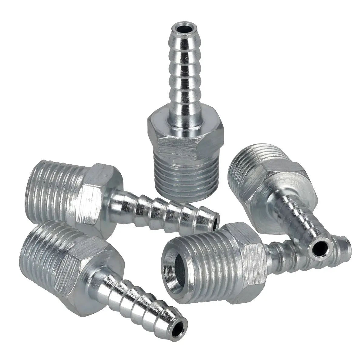 PCL Screwed Tailpiece Male 1/4"BSPT - 3/16" Hose Pack of 5 - Image 4