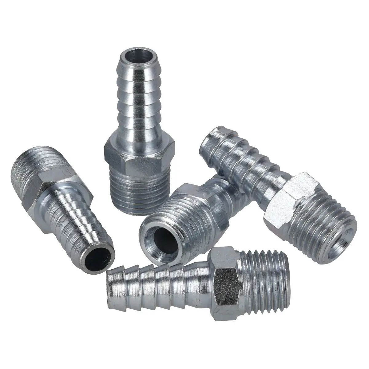 PCL Screwed Tailpiece Male 1/4"BSPT - 5/16" Hose Pack of 5 - Image 4