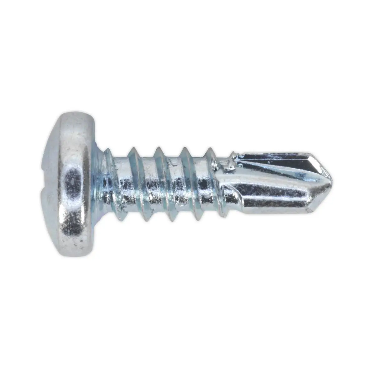 Sealey Self-Drilling Screw 4.2 x 13mm Pan Head Phillips Zinc Pack of 100