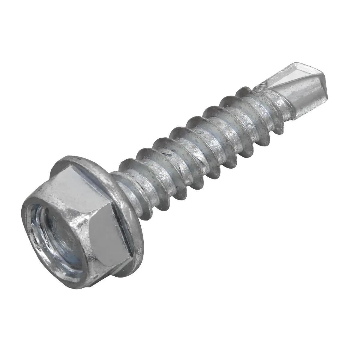 Sealey Self-Drilling Screw 4.2 x 19mm Hex Head Zinc Pack of 100 - Image 2