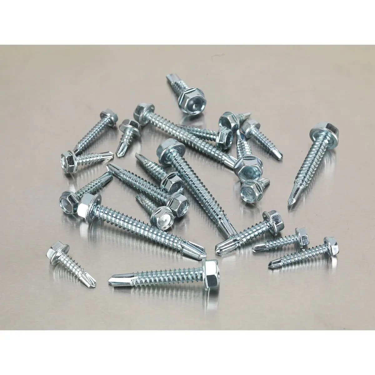Sealey Self-Drilling Screw Assortment 410pc Hex Head Zinc - Image 5