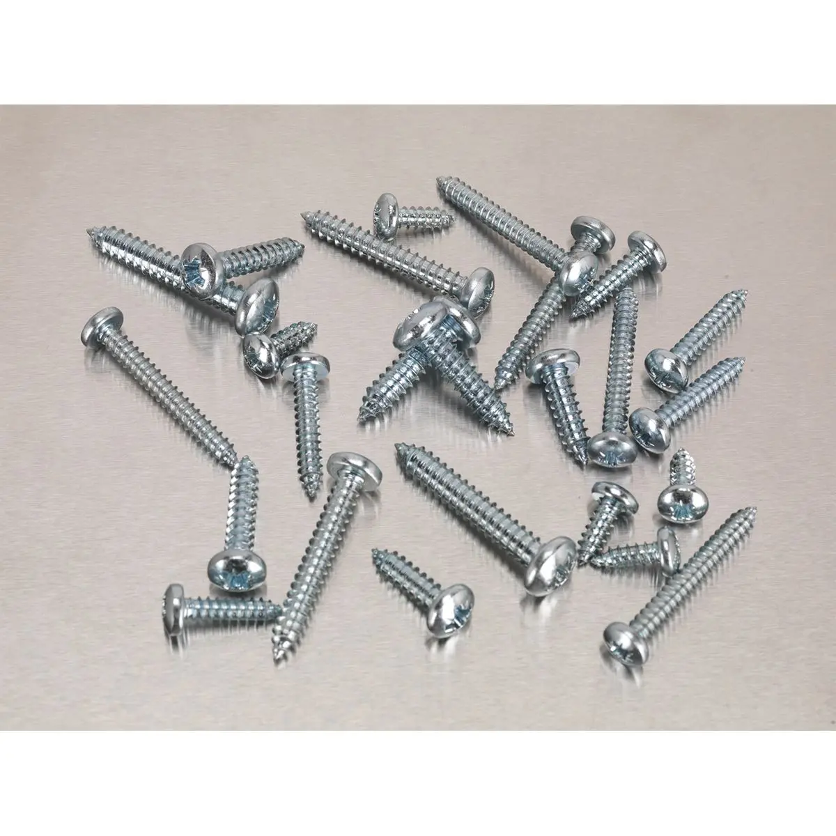 Sealey Self-Tapping Screw Assortment DIN 798CZ 305pc Pan Head Pozi Zinc - Image 2