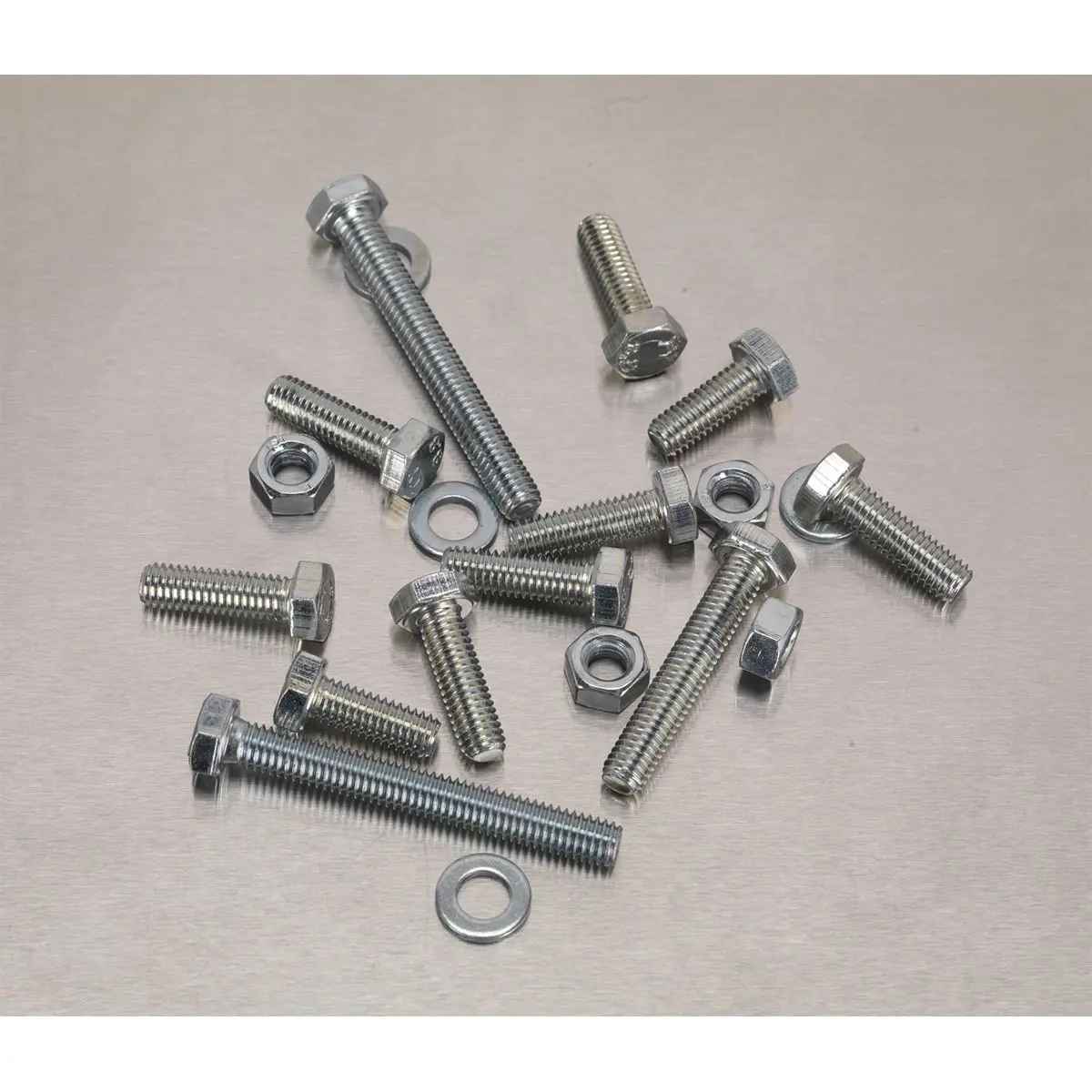 Sealey Setscrew, Nut & Washer Assortment 408pc High Tensile M6 Metric - Image 4
