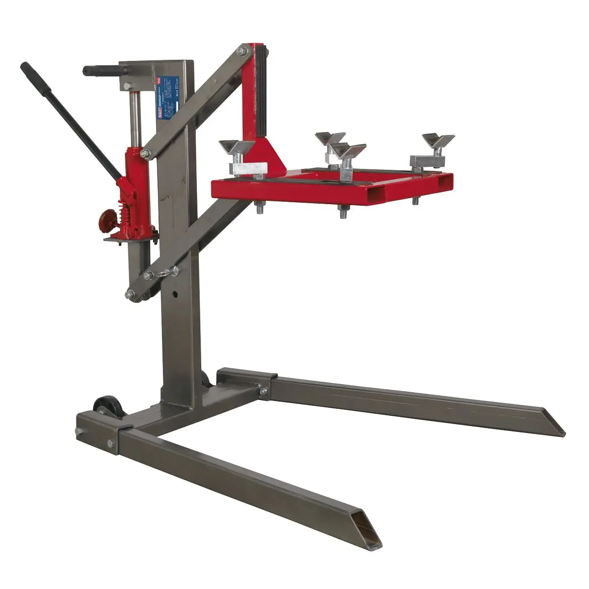 Sealey Single Post Hydraulic Portable Motorcycle Lift 450kg Capacity - Image 3