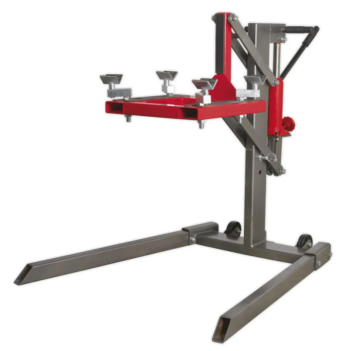 Sealey Single Post Hydraulic Portable Motorcycle Lift 450kg Capacity - Image 4