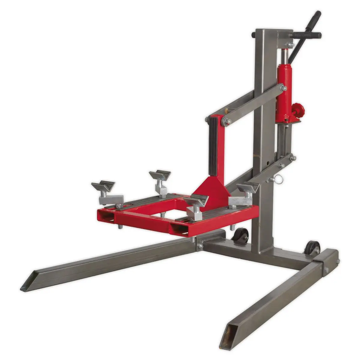 Sealey Single Post Hydraulic Portable Motorcycle Lift 450kg Capacity - Image 6