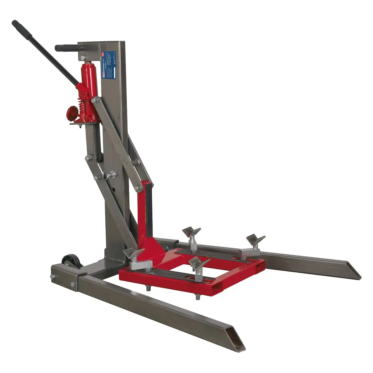 Sealey Single Post Hydraulic Portable Motorcycle Lift 450kg Capacity - Image 7