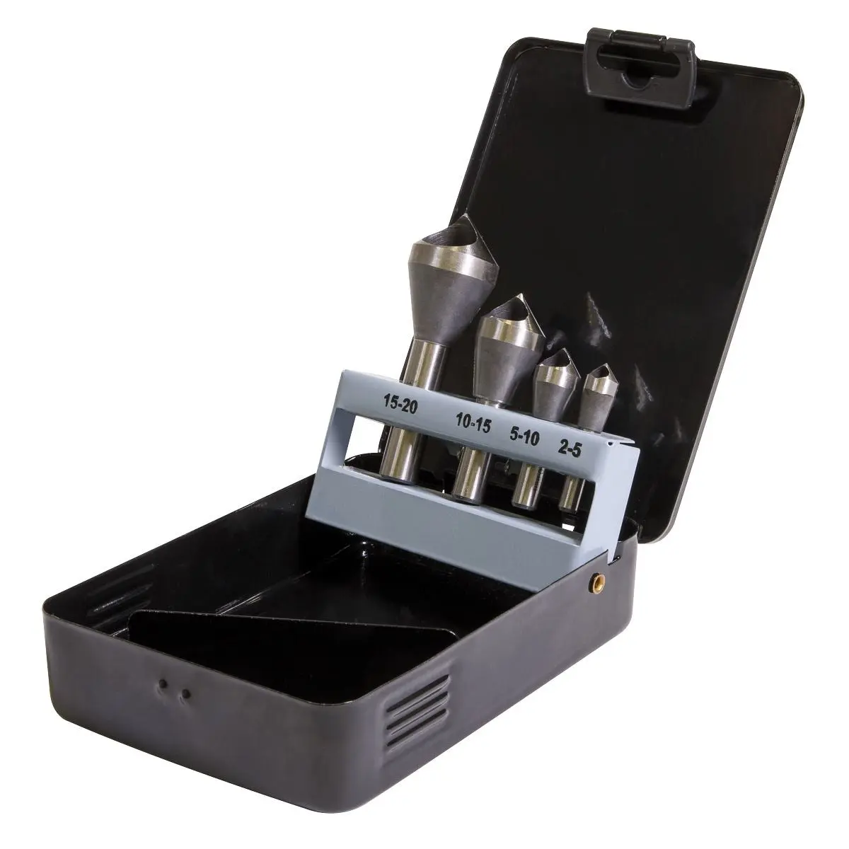 Sealey Slotted Deburring Countersink Drill Bit Set 4pc 90° - Image 3