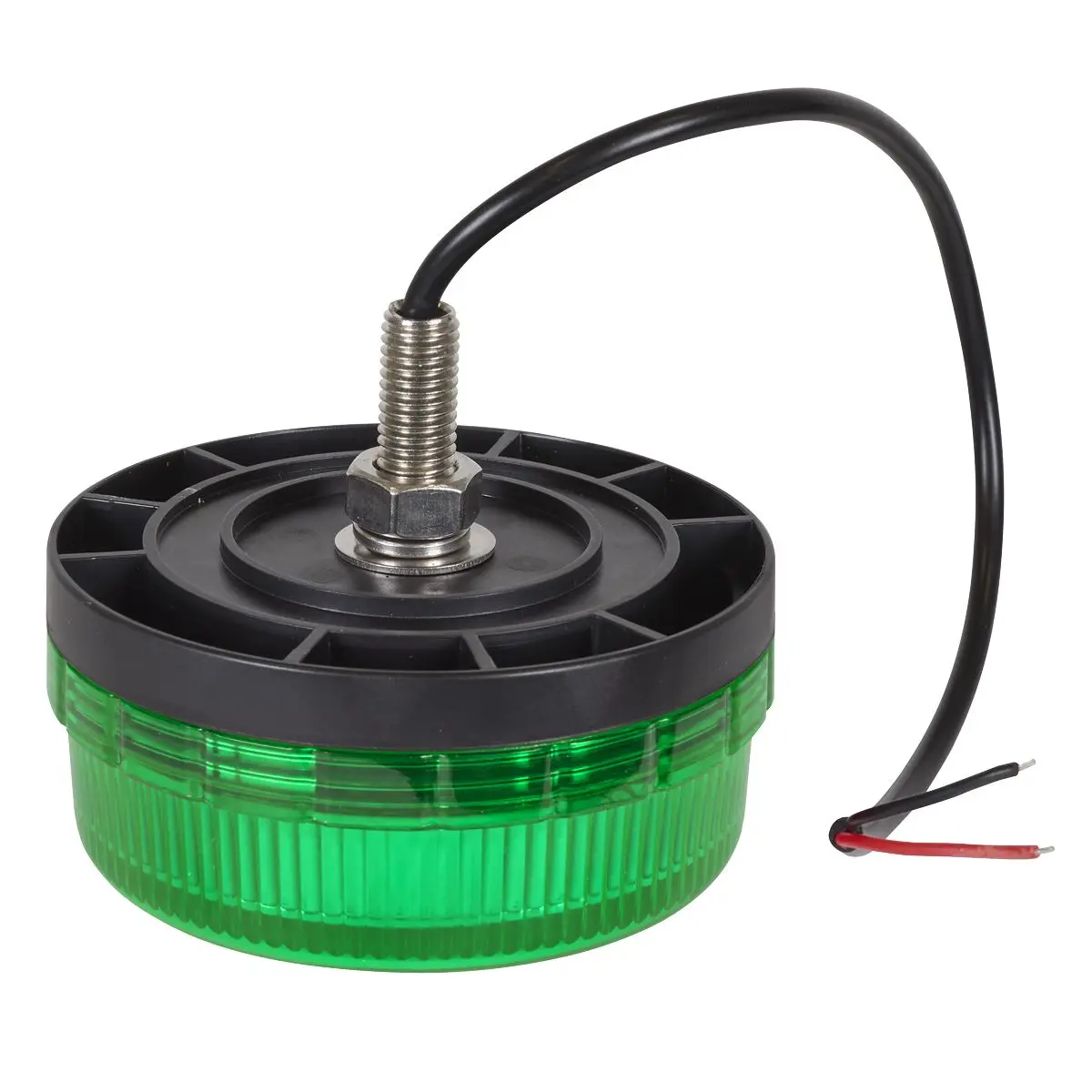Sealey SMD LED Rotating Flashing Warning Beacon with 12mm Bolt Fixing - Green 12/24V - Image 4