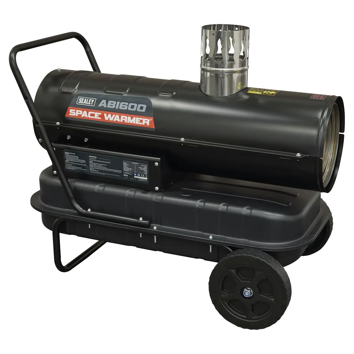 Sealey Space Warmer® Indirect Kerosene/Diesel Heater with Wheels 68,000Btu/hr - Image 6