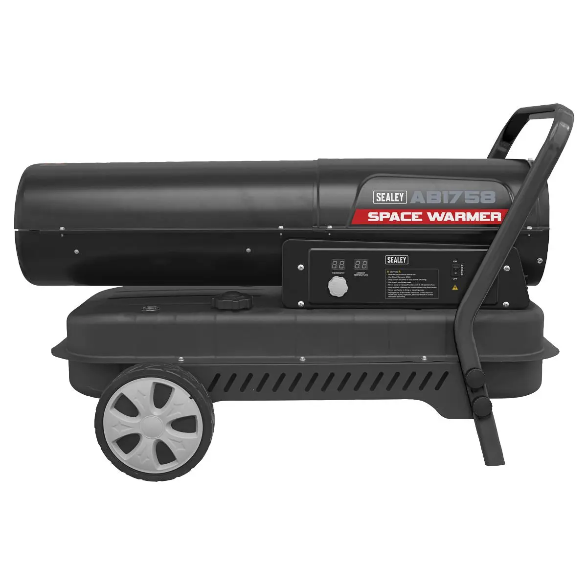 Sealey Space Warmer® Kerosene/Diesel Heater with Wheels 175,000Btu/hr - Image 4