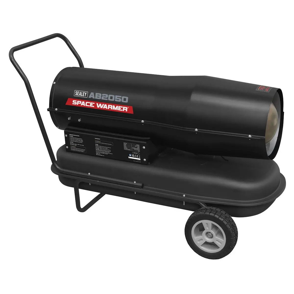 Sealey Space Warmer® Kerosene/Diesel Heater 205,000Btu/hr with Wheels - Image 5