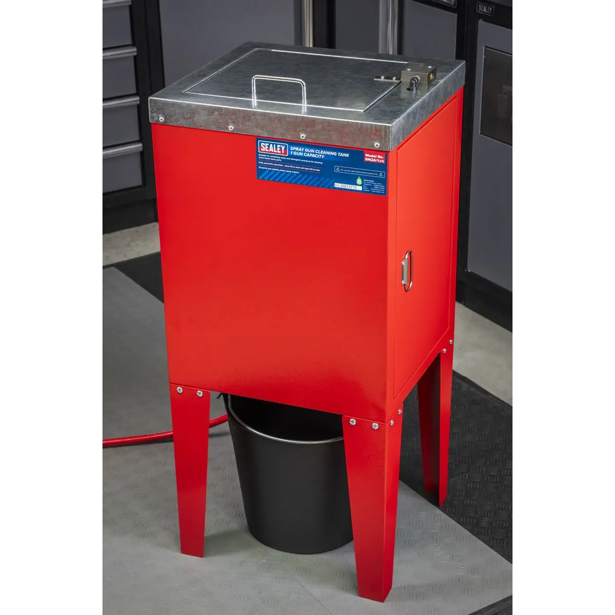 Sealey Spray Gun Cleaning Tank 1 Gun Capacity - Image 8