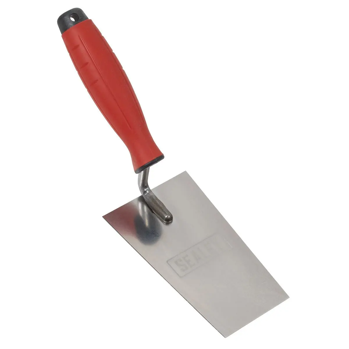 Sealey Stainless Steel Filler Trowel - Rubber Handle - 140mm