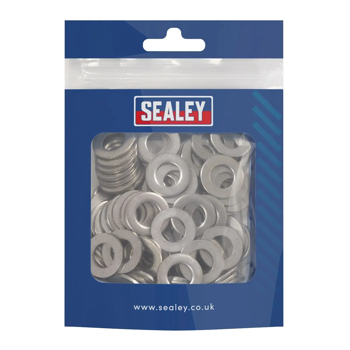 Sealey Stainless Steel Flat Washer DIN 125 - M10 A2 - Pack of 100