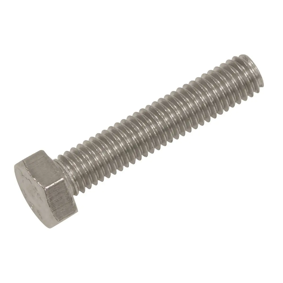 Sealey Stainless Steel Hex Head Set Screw DIN 933 - M5 X 25 A2 - Pack of 50 - Image 2