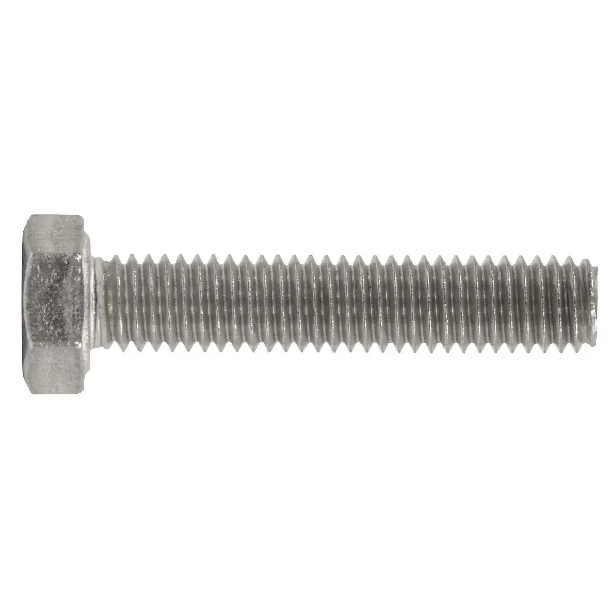 Sealey Stainless Steel Hex Head Set Screw DIN 933 - M5 X 25 A2 - Pack of 50 - Image 3