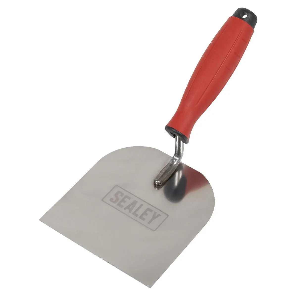 Sealey Stainless Steel Margin Trowel - Rubber Handle - 120mm - Image 2