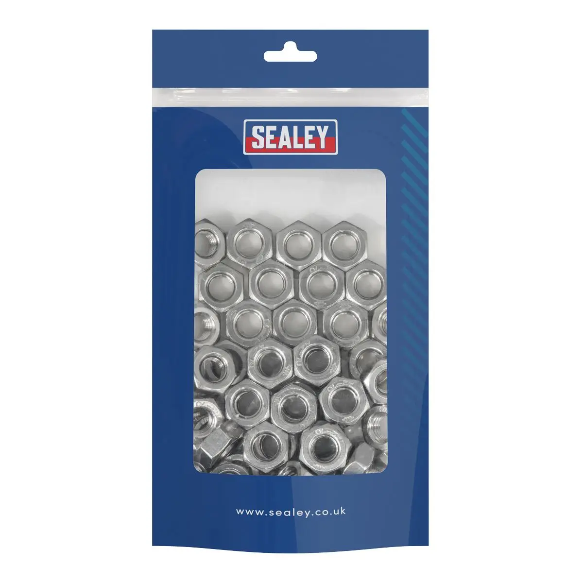 Sealey Stainless Steel Nut DIN 934 - M10 A2 - Pack of 50 - Image 3
