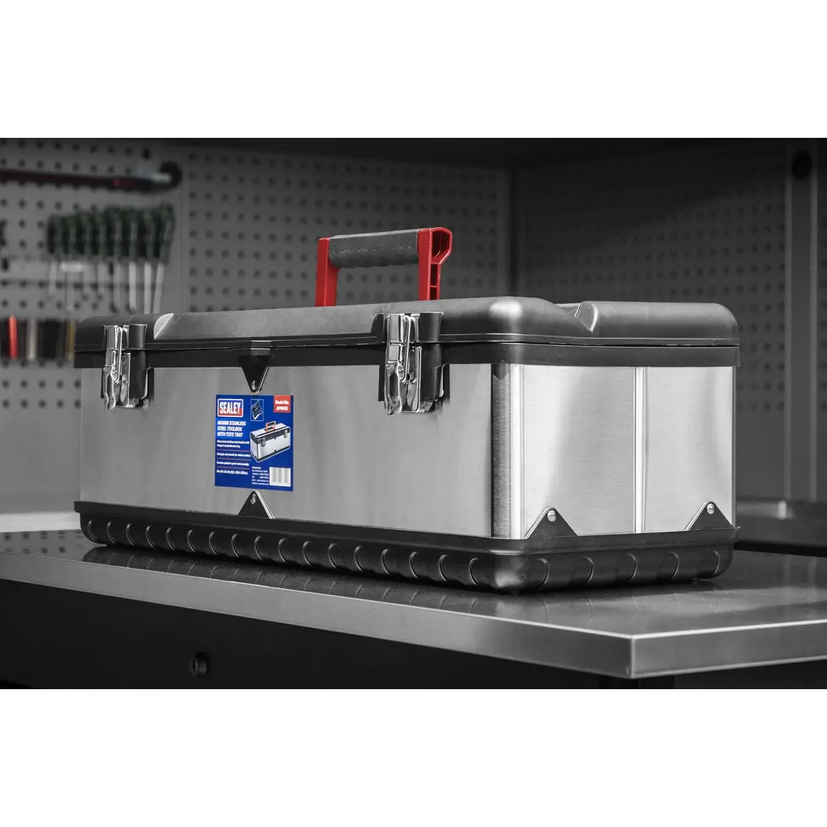 Sealey Stainless Steel Toolbox 660mm with Tote Tray - Image 5