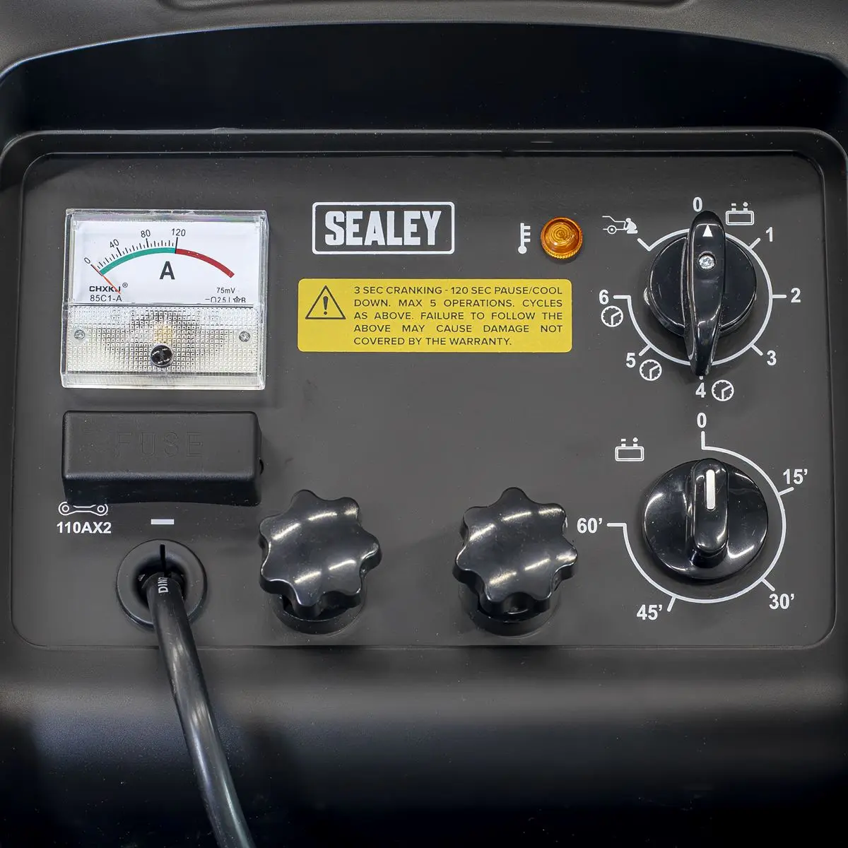 Sealey Starter/Charger 660/100A 12/24V 230V - Image 5