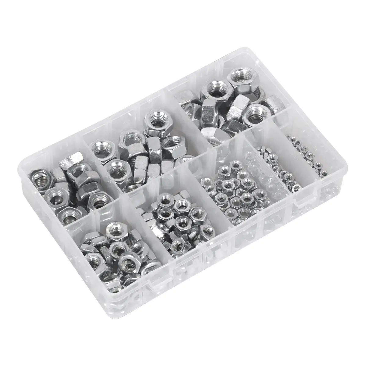 Sealey Steel Nut Assortment 255pc M4-M16 Metric - Image 5