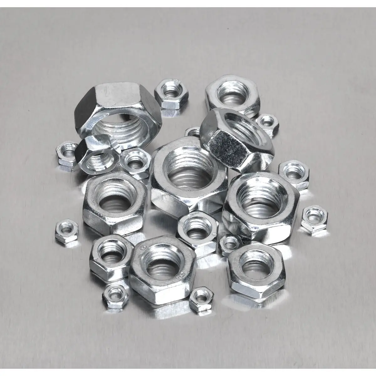 Sealey Steel Nut Assortment 255pc M4-M16 Metric - Image 7