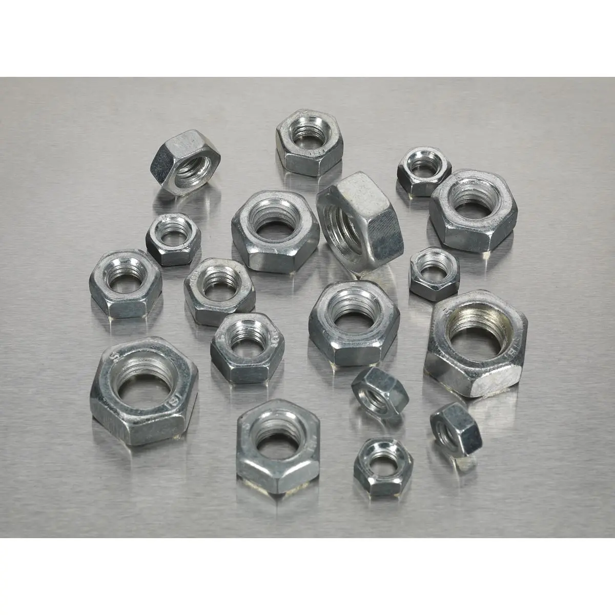 Sealey Steel Nut Assortment 320pc 1/4"-1/2"UNC - Image 2